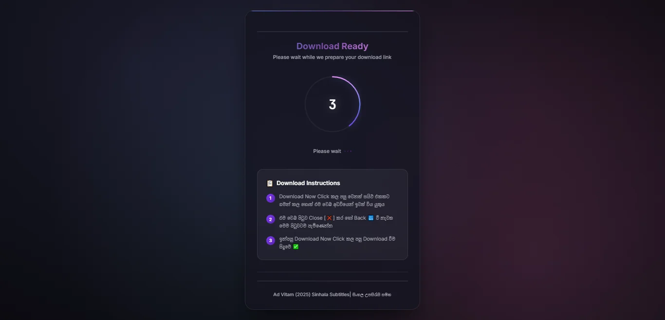 Modern DooPlay Download Page Script (Countdown + Stylish UI)